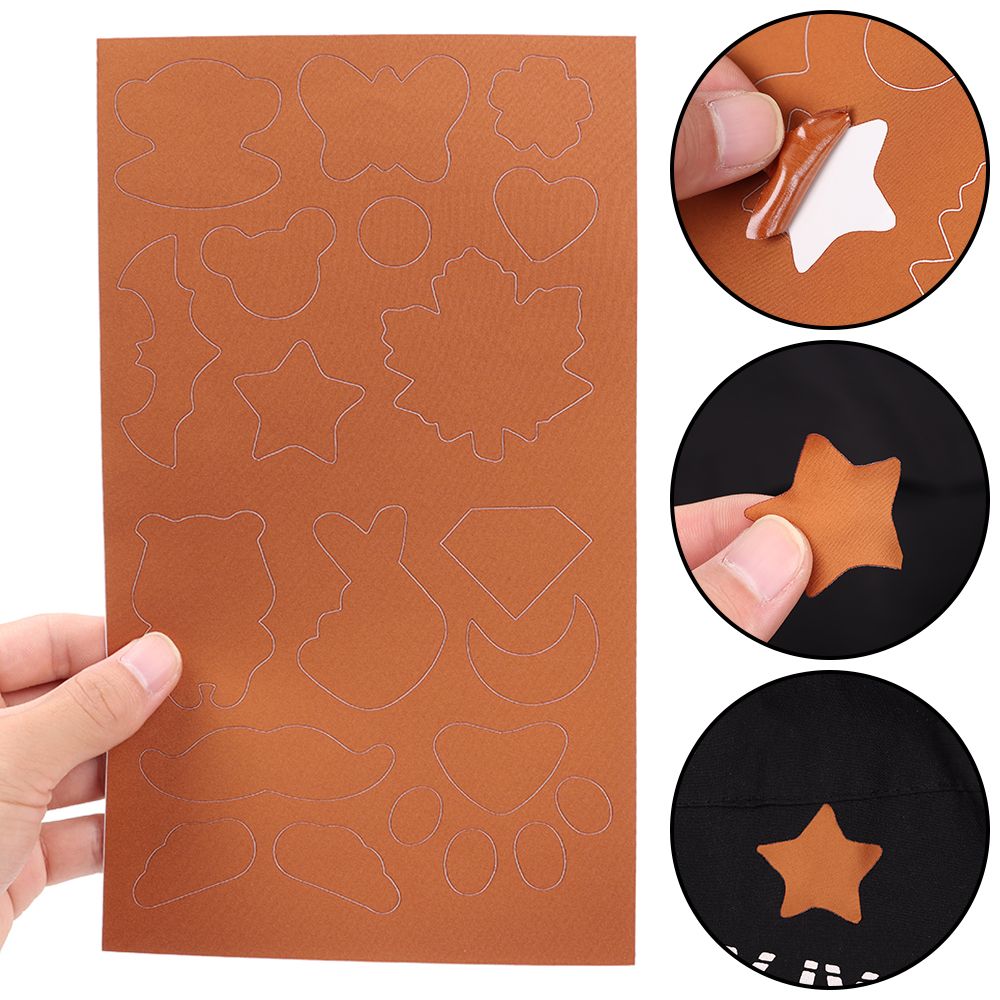 Waterproof Colorful PVC Patches, Self Adhesive Repair Kit for Holes and Rips in Tent, Raincoat, Umbrella, Cloth