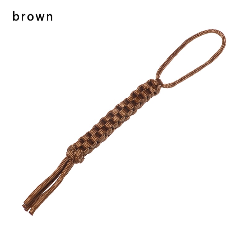 Paracord Rope DIY Keychain Pendant, Knot Nylon Chain, Survival Outdoor Camping Tool