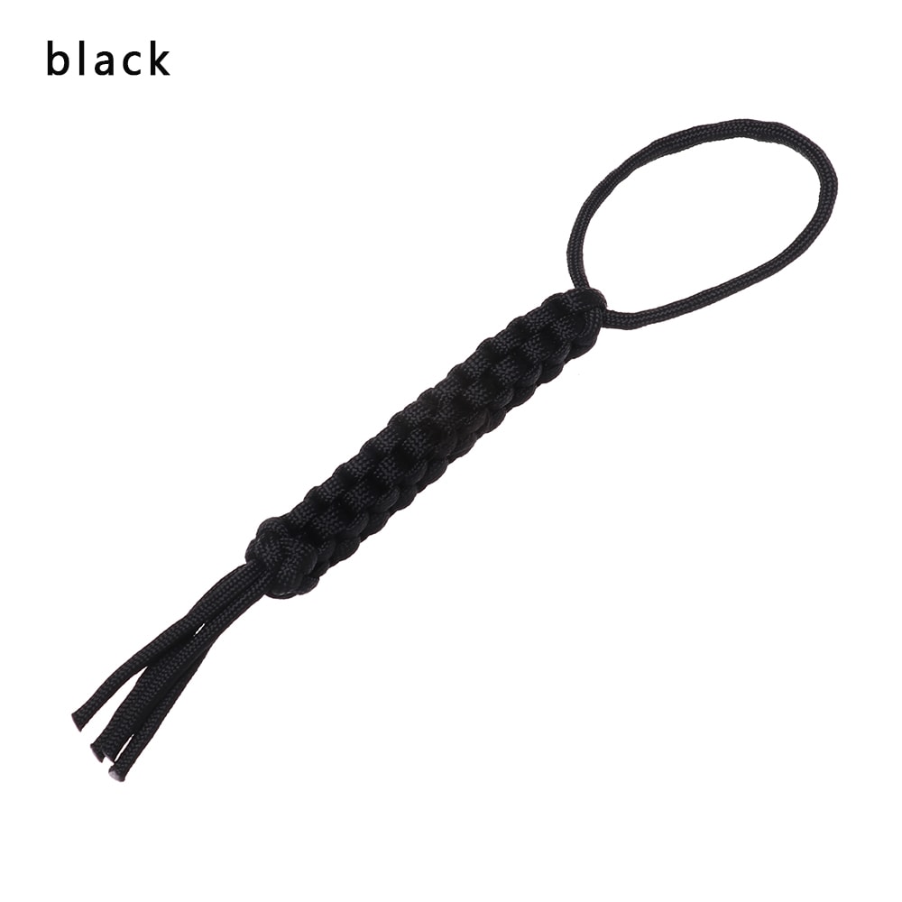 Paracord Rope DIY Keychain Pendant, Knot Nylon Chain, Survival Outdoor Camping Tool