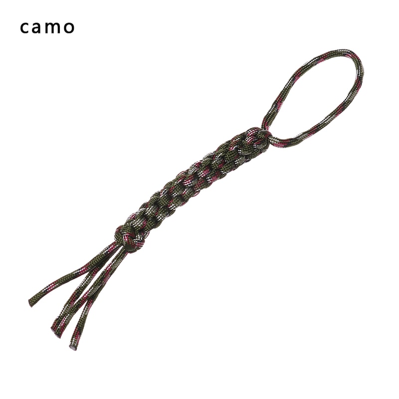 Paracord Rope DIY Keychain Pendant, Knot Nylon Chain, Survival Outdoor Camping Tool
