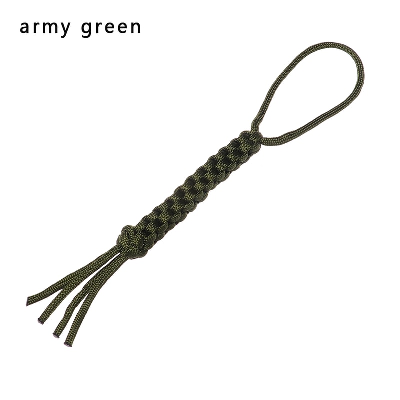 Paracord Rope DIY Keychain Pendant, Knot Nylon Chain, Survival Outdoor Camping Tool