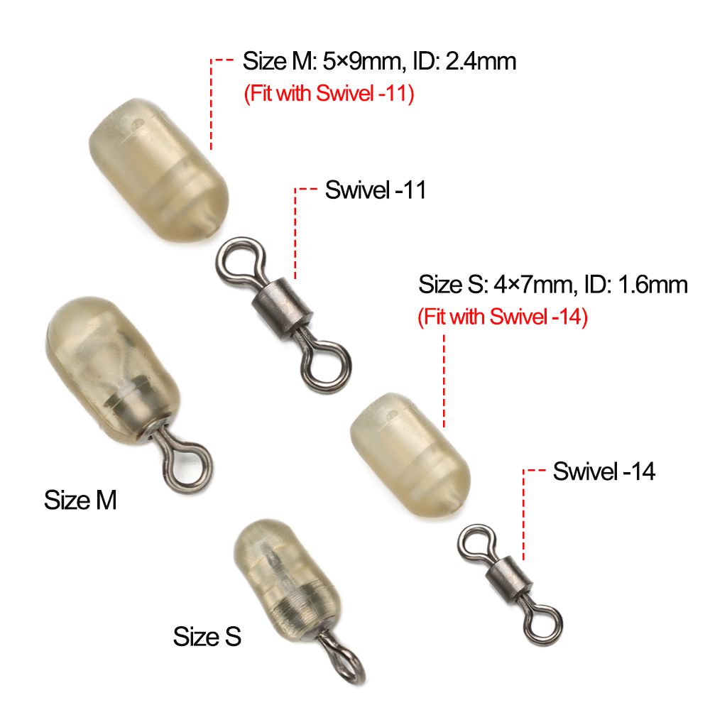 Spinner Swivel Fishing Tackle Stop Beads Quick Change Connector Feeder Accessories