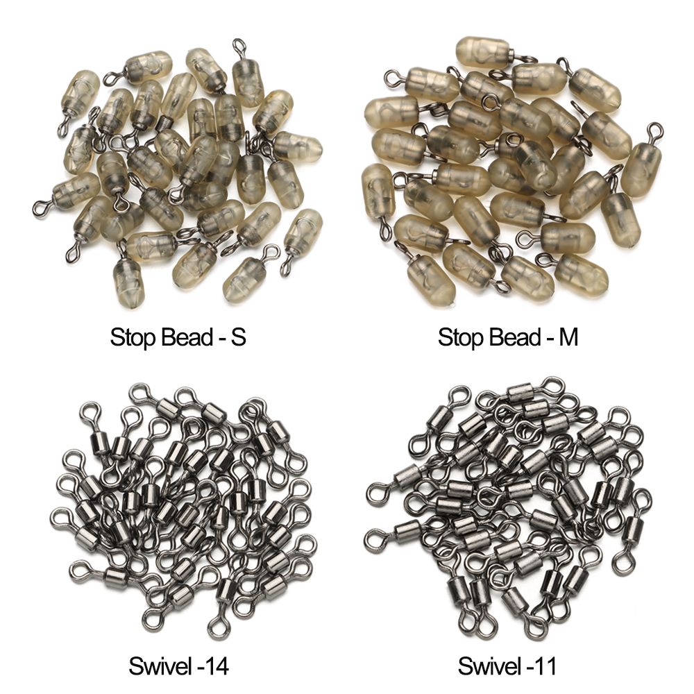 Spinner Swivel Fishing Tackle Stop Beads Quick Change Connector Feeder Accessories