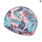 Elastic Nylon Turban Swimming Cap Flowers Printed Long Hair Cap Men Women Pool Bathing Hat Sports A 10