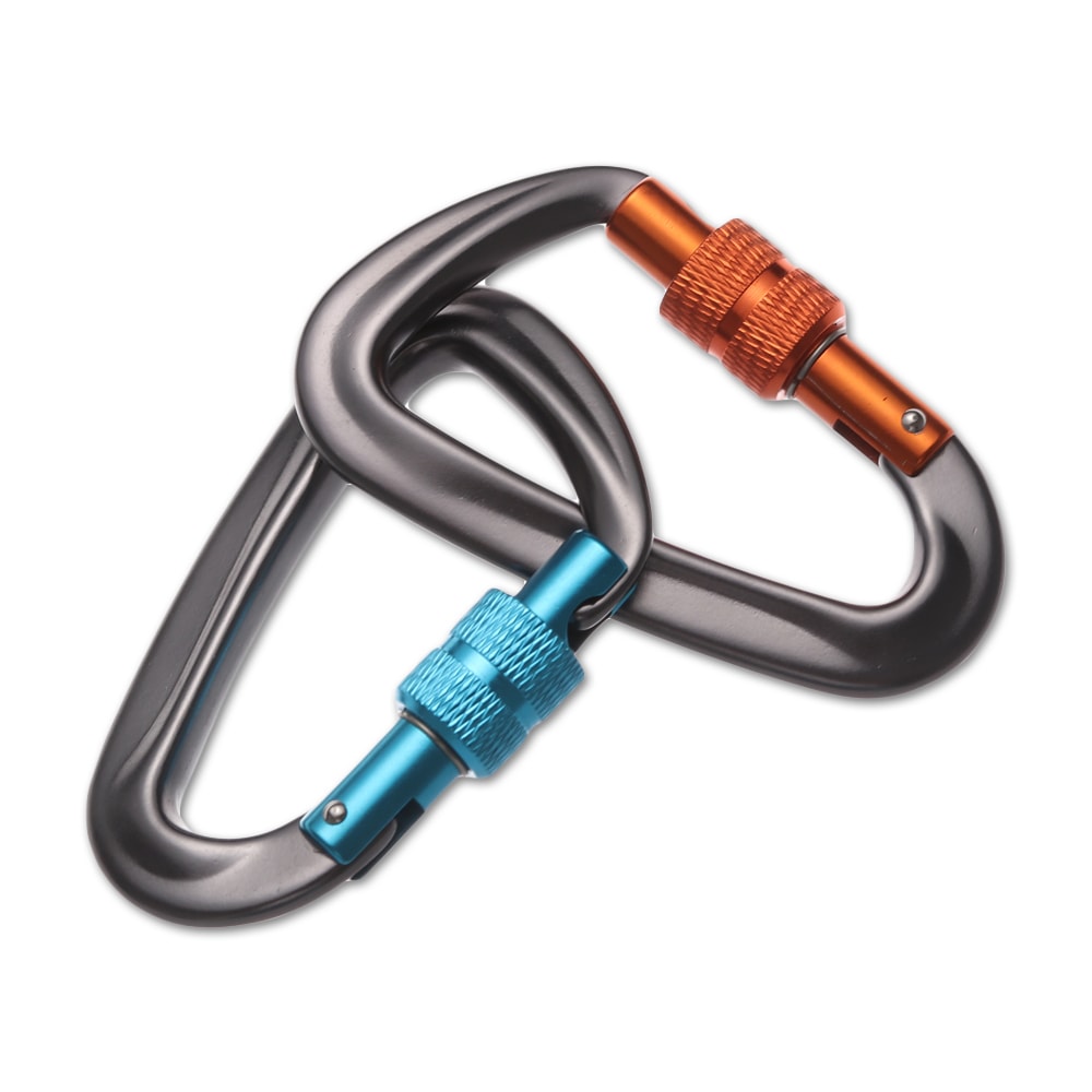 Quickdraws Professional Climbing Carabiner D Shape, Outdoor Equipment, Safety Lock Buckle for Climbing