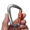 Quickdraws Professional Climbing Carabiner D Shape, Outdoor Equipment, Safety Lock Buckle for Climbing