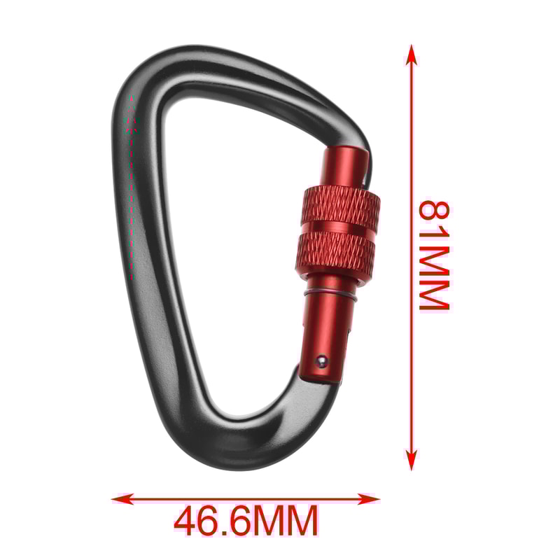 Quickdraws Professional Climbing Carabiner D Shape, Outdoor Equipment, Safety Lock Buckle for Climbing