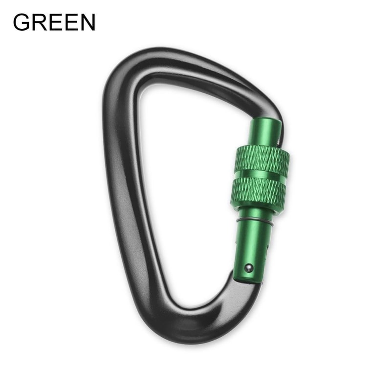 Quickdraws Professional Climbing Carabiner D Shape, Outdoor Equipment, Safety Lock Buckle for Climbing
