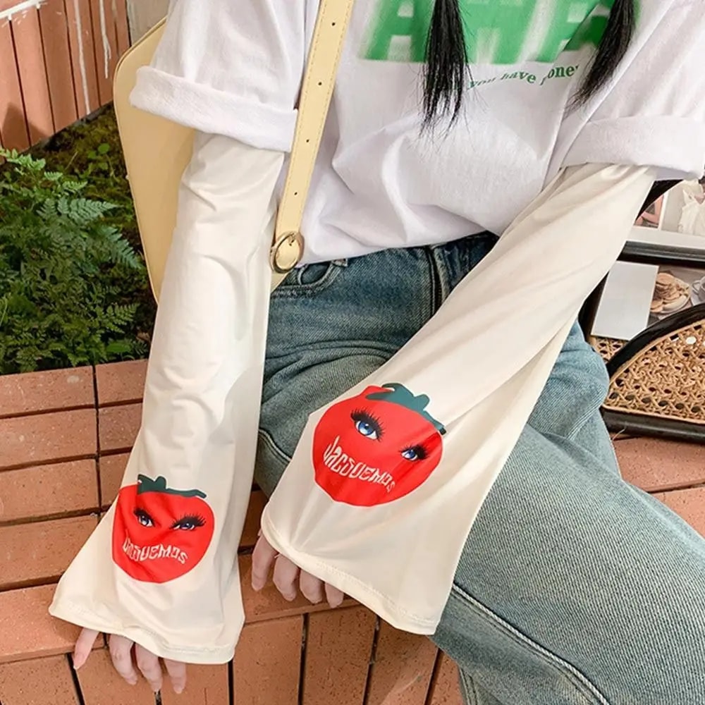 Outdoor Driving Arm Cover Fashion Gauze Sun Protection Sleeves AntiSunburn Womens Loose Arm Protect 9