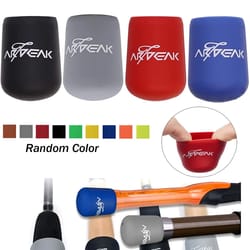 fishing rod handle protective case, silicone lure rod bottom protector, random color cap lua rod back block accessory