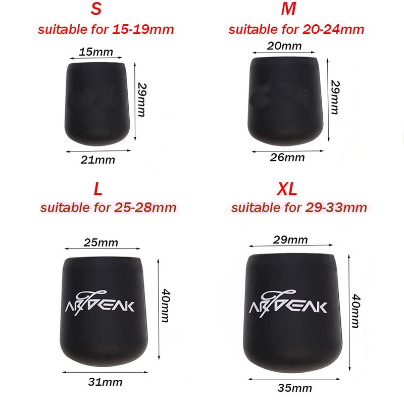 Fishing Rod Handle Protective Case, Silicone Lure Rod Bottom Protector, Random Color Cap Lua Rod Back Block Accessory