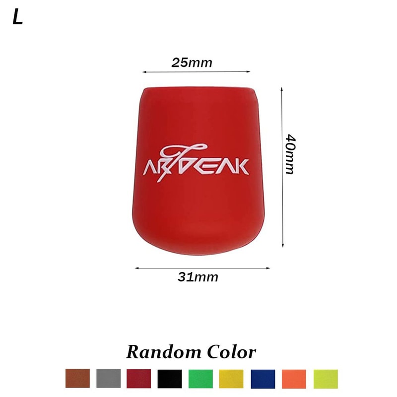 Fishing Rod Handle Protective Case, Silicone Lure Rod Bottom Protector, Random Color Cap Lua Rod Back Block Accessory