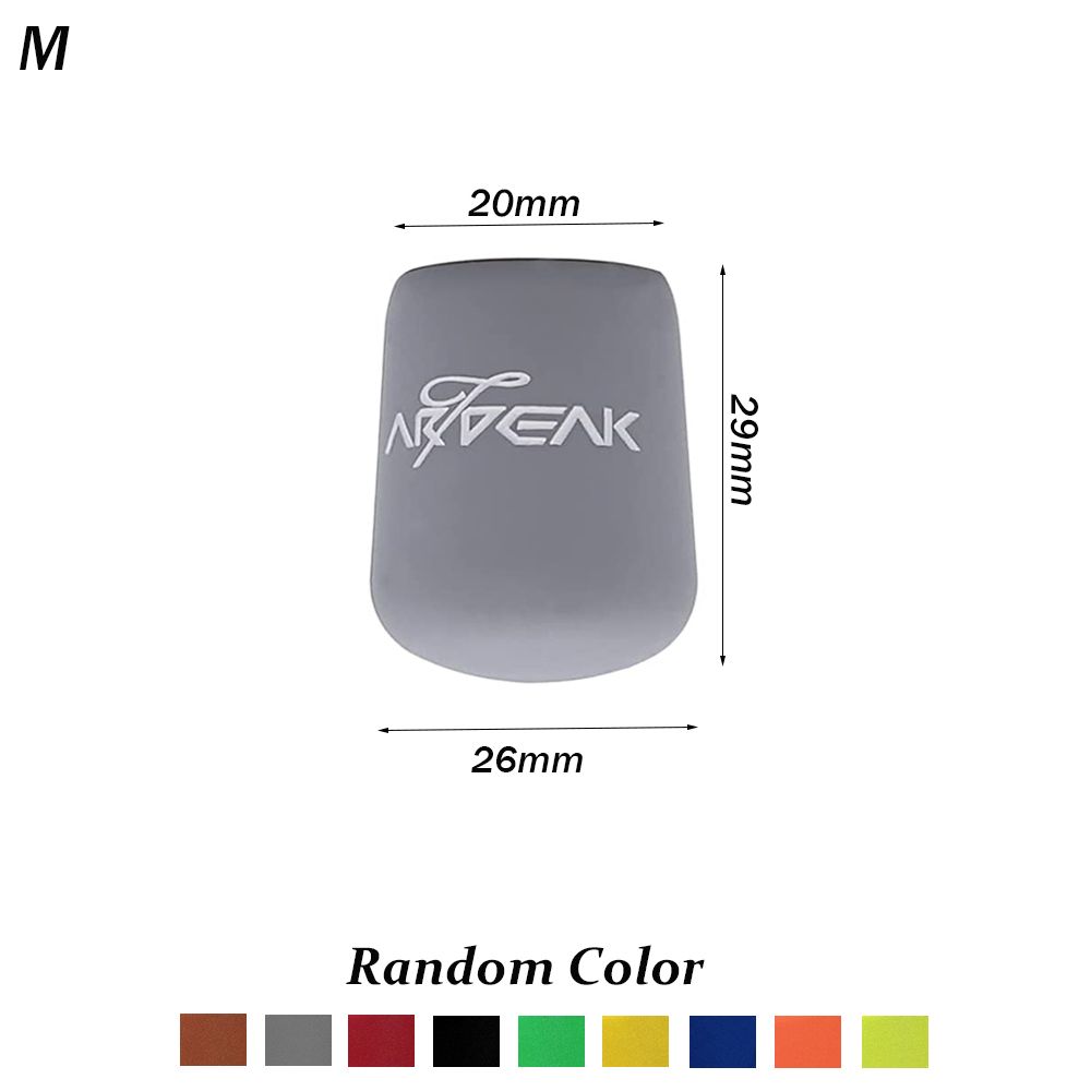 Fishing Rod Handle Protective Case, Silicone Lure Rod Bottom Protector, Random Color Cap Lua Rod Back Block Accessory