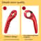 Adjustable Cow Horn Handle, Plastic Bike Cycling Handle Grips for Auxiliary Bicycle Handlebar, Anti-Slip