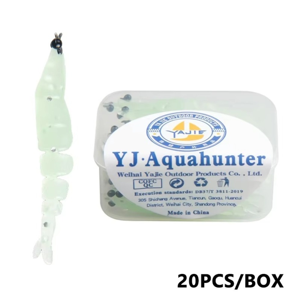 Lure Glowing Effect Bait Weight Soft Silicone Glowing Fishing Lure Luminous Design For Bass Trout 6