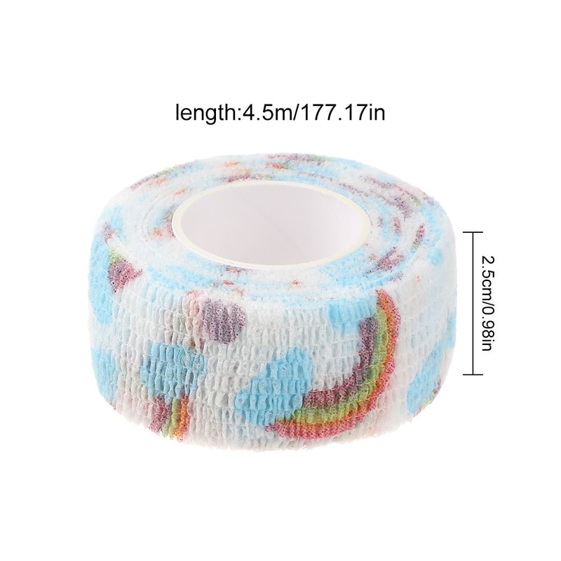 Printed Medical Self Adhesive Elastic Bandage Wrap Tape Finger Joint And Knee First Aid Kit Pet Tap 5