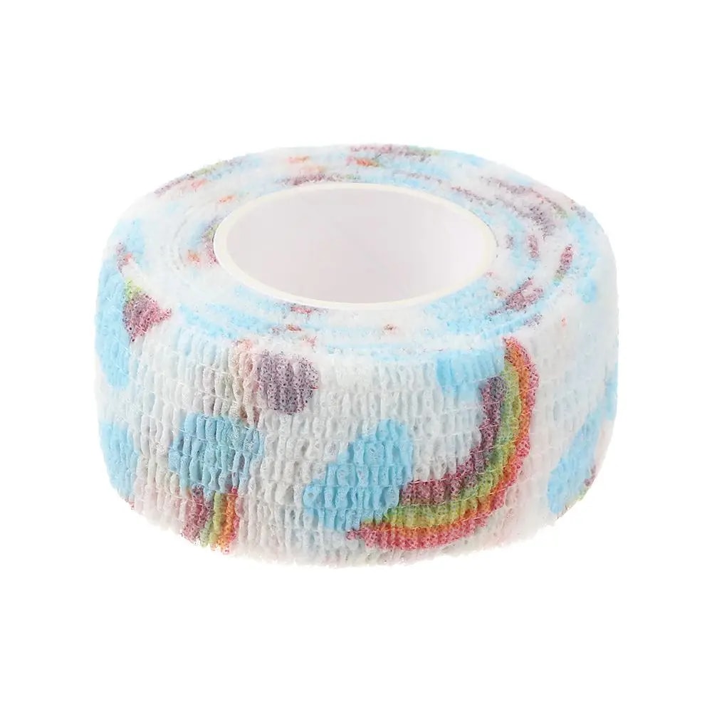 Printed Medical Self Adhesive Elastic Bandage Wrap Tape Finger Joint And Knee First Aid Kit Pet Tap 7