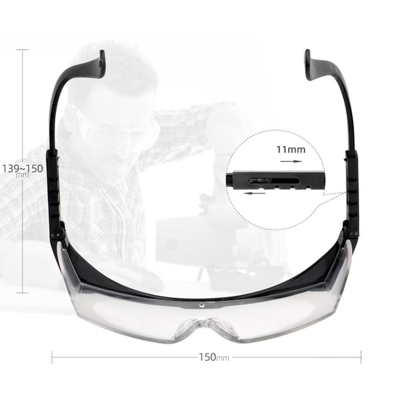Work Safety Cycling Goggles, Anti-Splash Eye Protection Glasses, Windproof Dustproof, Waterproof Protective