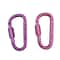 Aluminium Alloy with Lock Safety, High Quality Multi Colors Sports Keychain, D-shape Carabiner Outdoor Tool