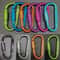 Aluminium Alloy with Lock Safety, High Quality Multi Colors Sports Keychain, D-shape Carabiner Outdoor Tool
