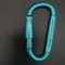 Aluminium Alloy with Lock Safety, High Quality Multi Colors Sports Keychain, D-shape Carabiner Outdoor Tool