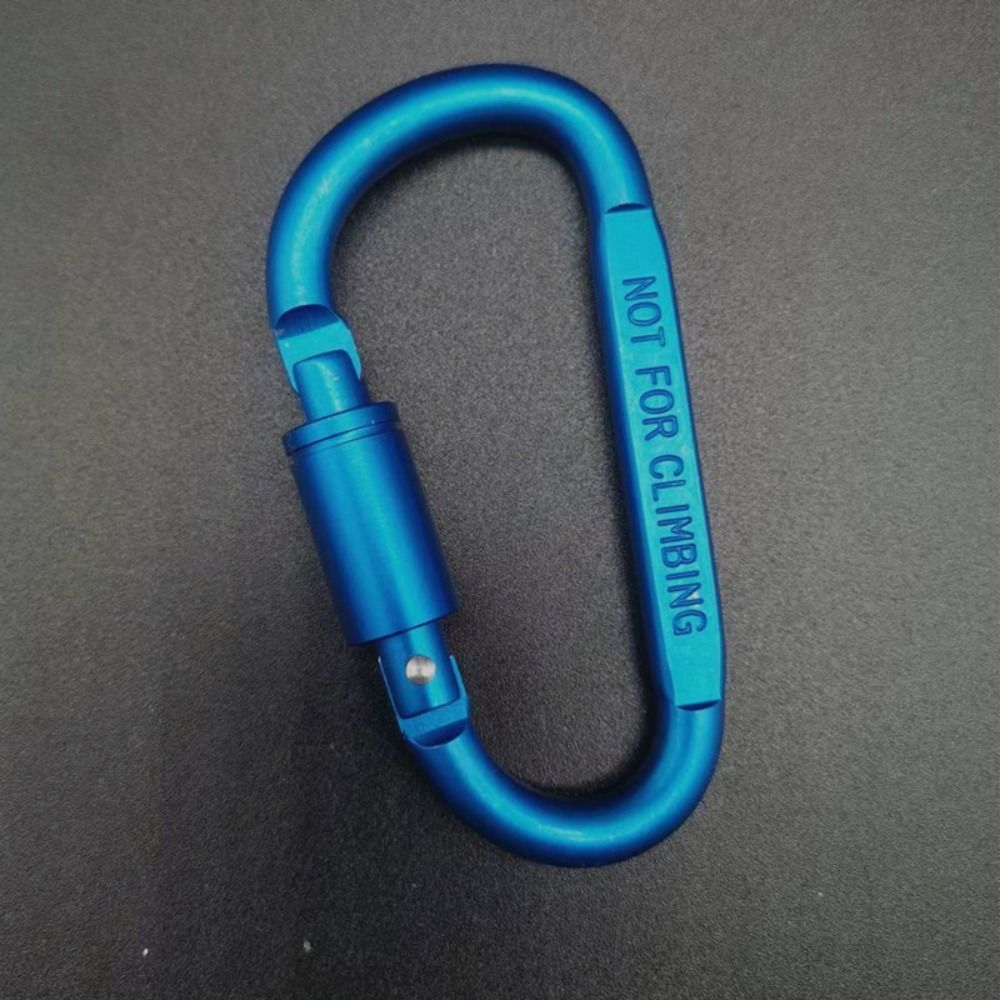 Aluminium Alloy with Lock Safety, High Quality Multi Colors Sports Keychain, D-shape Carabiner Outdoor Tool