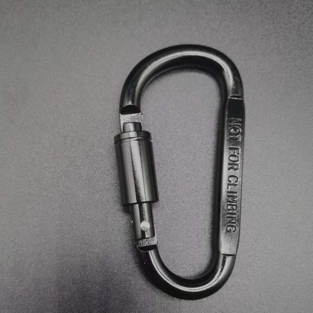 Aluminium Alloy with Lock Safety, High Quality Multi Colors Sports Keychain, D-shape Carabiner Outdoor Tool