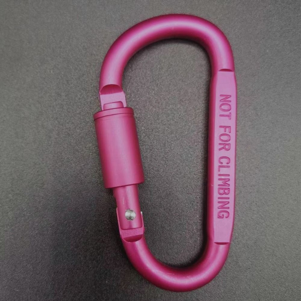 Aluminium Alloy with Lock Safety, High Quality Multi Colors Sports Keychain, D-shape Carabiner Outdoor Tool