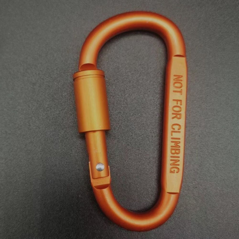 Aluminium Alloy with Lock Safety, High Quality Multi Colors Sports Keychain, D-shape Carabiner Outdoor Tool