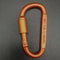 Aluminium Alloy with Lock Safety, High Quality Multi Colors Sports Keychain, D-shape Carabiner Outdoor Tool