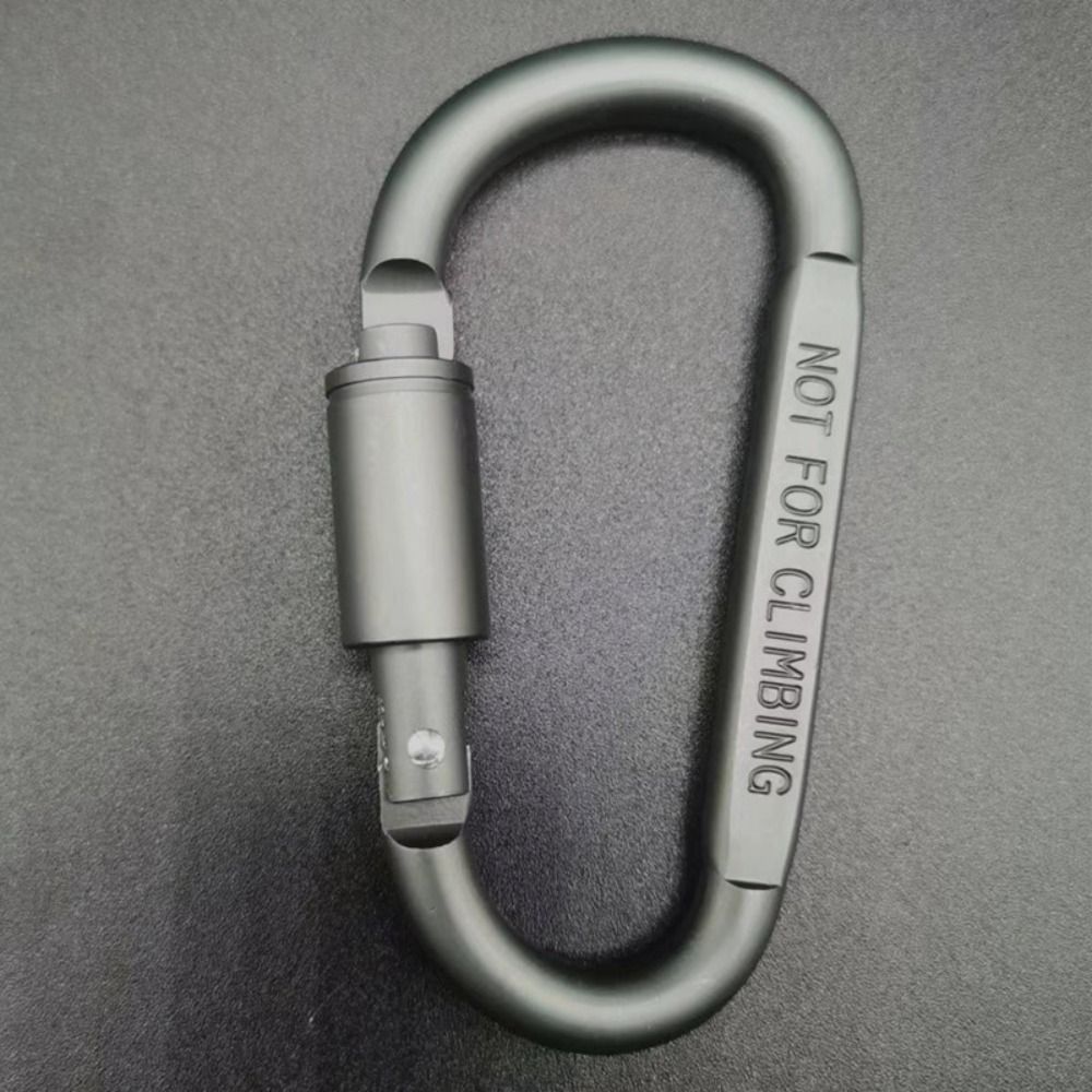 Aluminium Alloy with Lock Safety, High Quality Multi Colors Sports Keychain, D-shape Carabiner Outdoor Tool