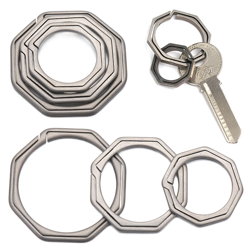 Quickdraw Outdoor Tool, Titanium Key Ring, Super Lightweight Keychain Hanging, Buckle Key Rings Holder