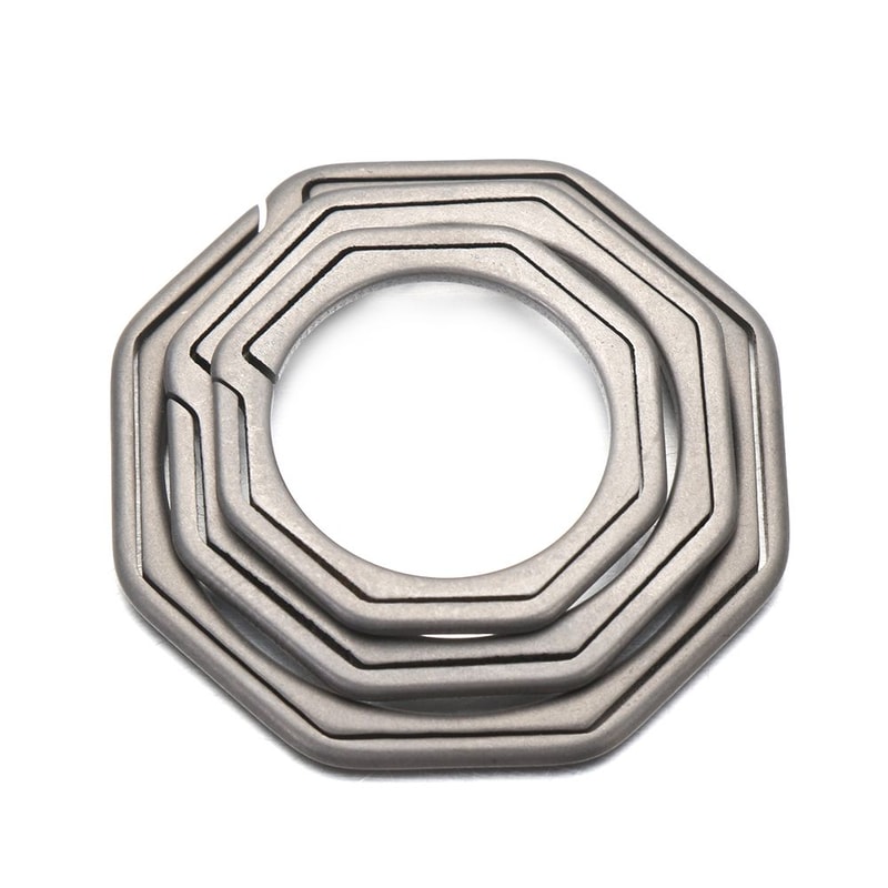 Quickdraw Outdoor Tool, Titanium Key Ring, Super Lightweight Keychain Hanging, Buckle Key Rings Holder