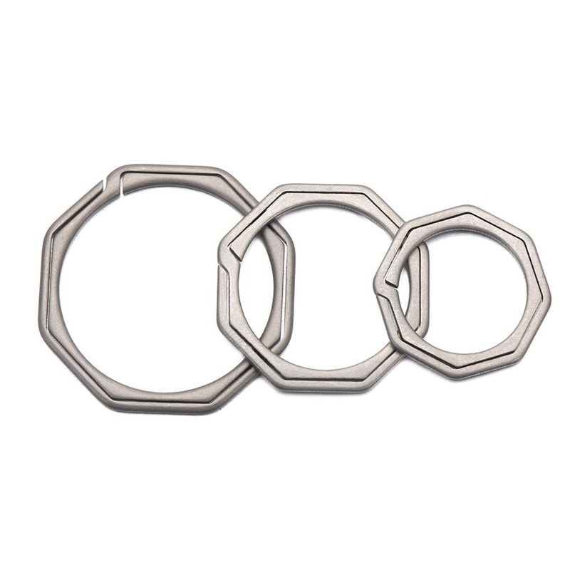 Quickdraw Outdoor Tool, Titanium Key Ring, Super Lightweight Keychain Hanging, Buckle Key Rings Holder