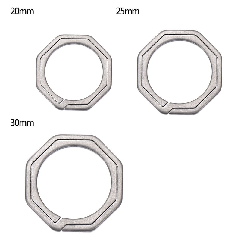 Quickdraw Outdoor Tool, Titanium Key Ring, Super Lightweight Keychain Hanging, Buckle Key Rings Holder