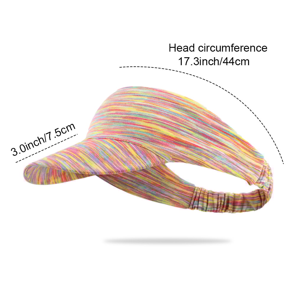 Lightweight Tie Dye Visor Outdoor Sunscreen Hat for Women and Men, Adjustable Quick Dry Golf Cap