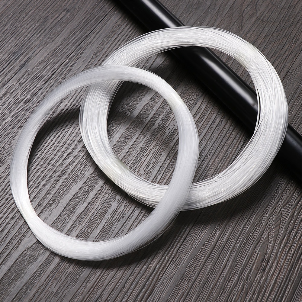 Clear Fly Fishing Line, Feet Tapered Super Strong Leader Nylon, Tackle Backing String for Fishing Gear