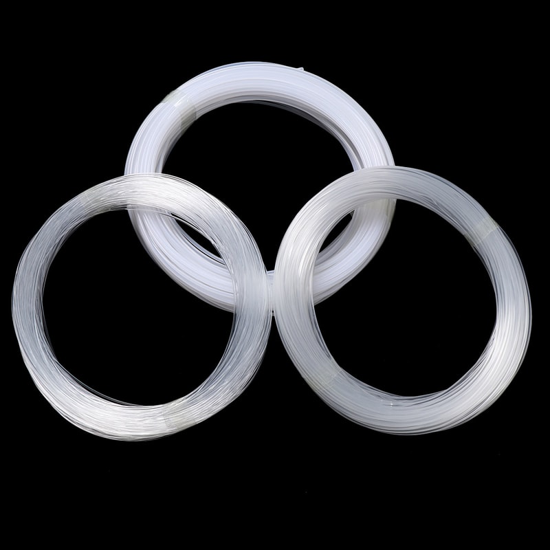 Clear Fly Fishing Line, Feet Tapered Super Strong Leader Nylon, Tackle Backing String for Fishing Gear