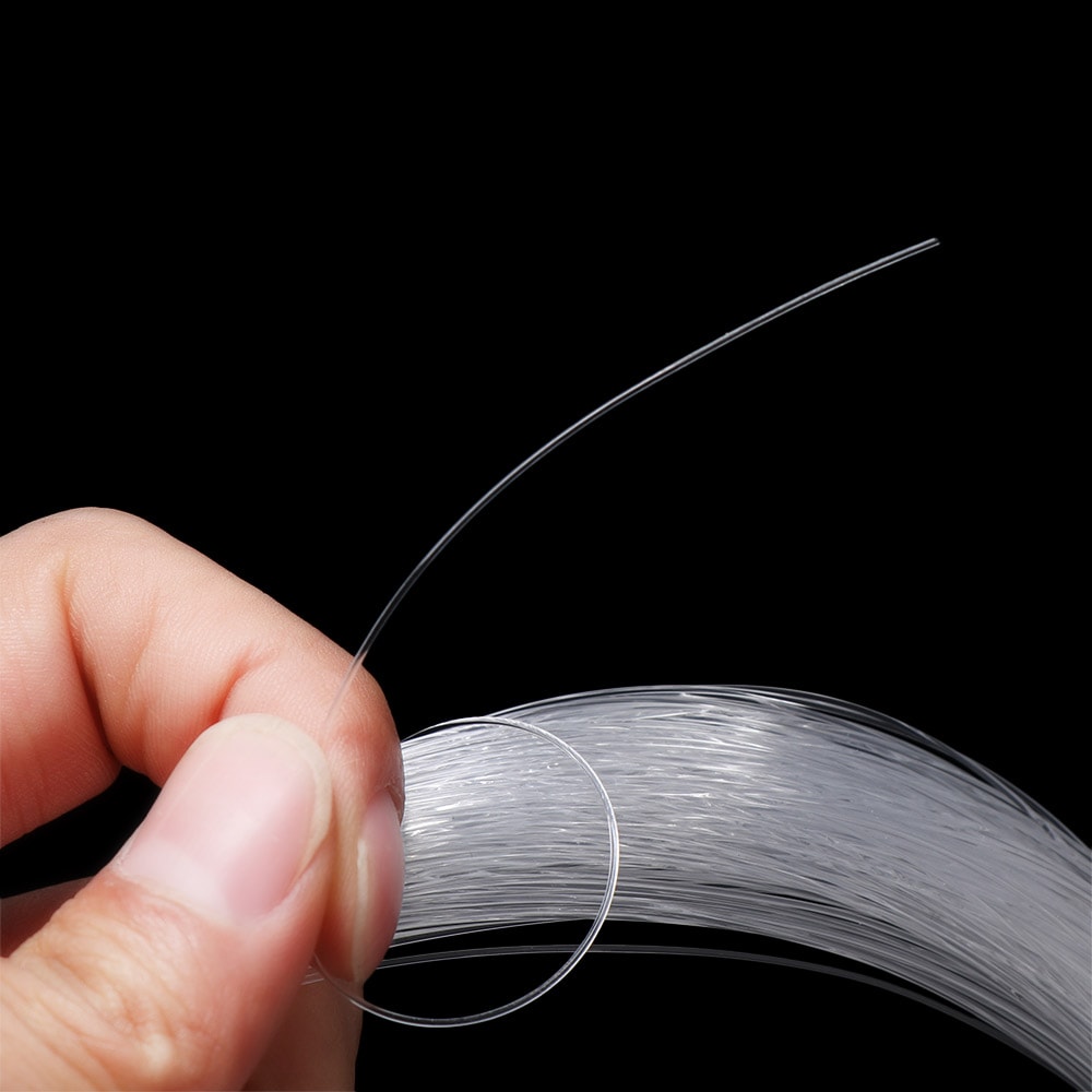 Clear Fly Fishing Line, Feet Tapered Super Strong Leader Nylon, Tackle Backing String for Fishing Gear