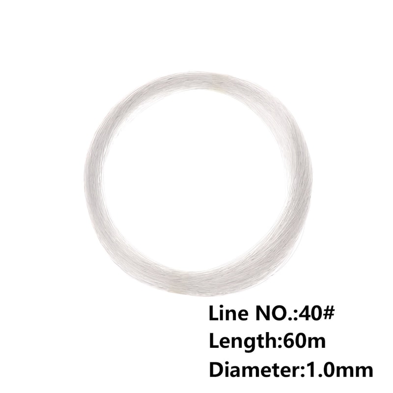 Clear Fly Fishing Line, Feet Tapered Super Strong Leader Nylon, Tackle Backing String for Fishing Gear