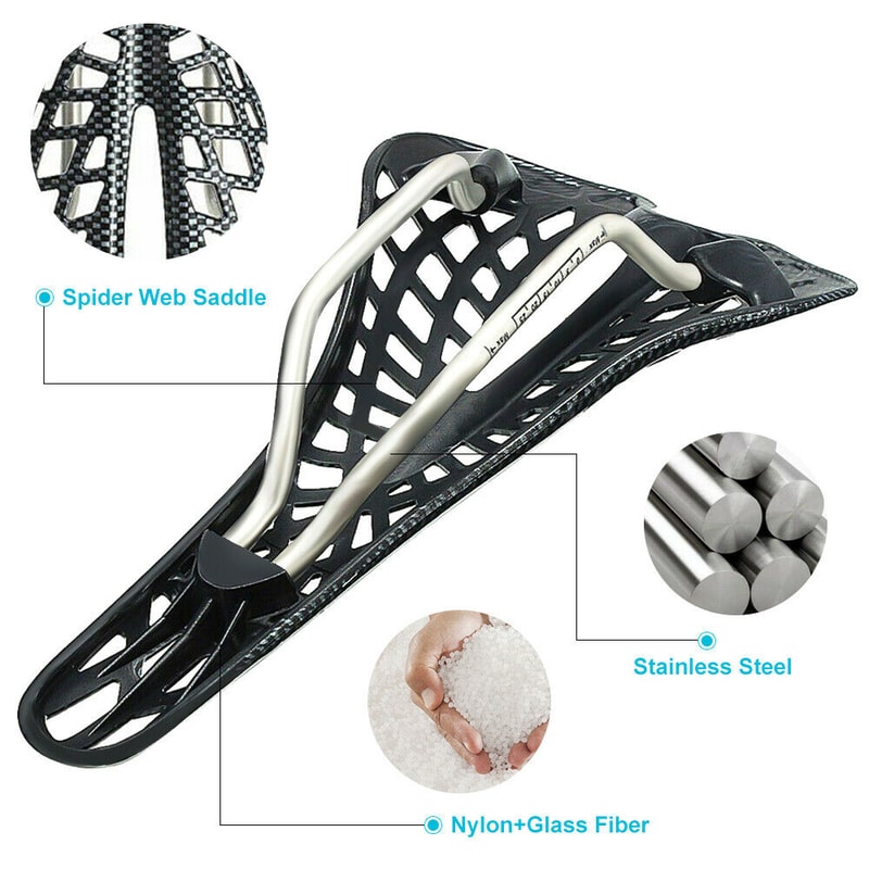 Ergonomic Spider Carbon Fiber Bicycle Saddle MTB Road Cycling Breathable Mat 4