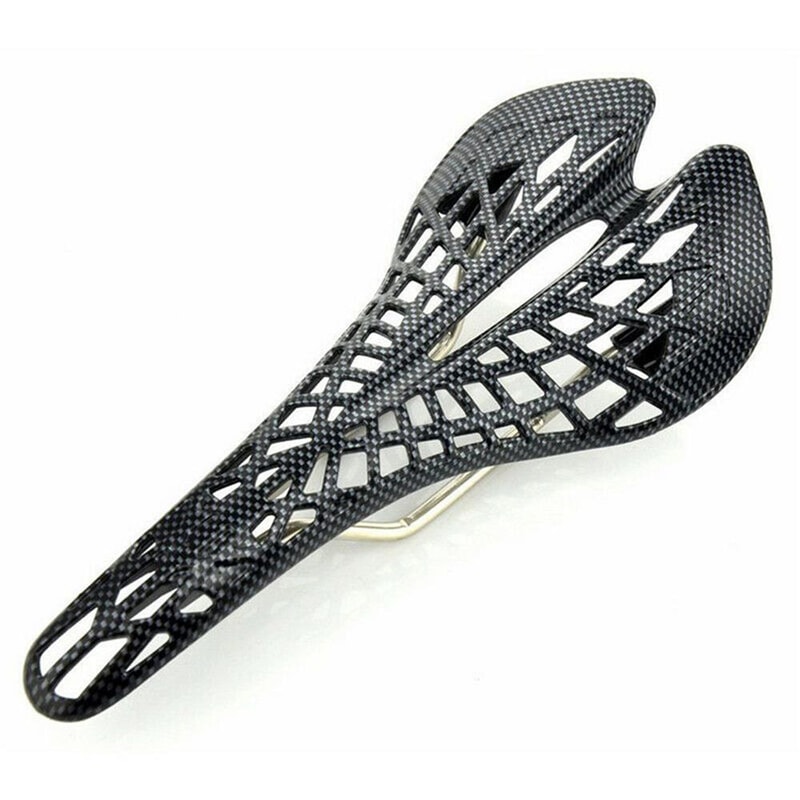 Ergonomic Spider Carbon Fiber Bicycle Saddle MTB Road Cycling Breathable Mat 6