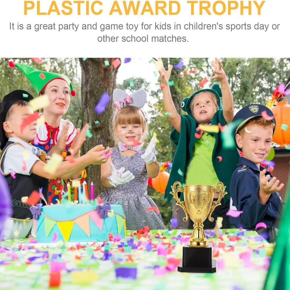 Gold Awards Trophy Plastic Model Dancing Competition Cup Small Prize For Children Winner Craft Souv 2