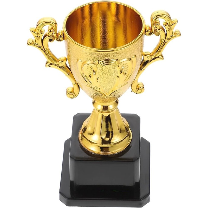Gold Awards Trophy Plastic Model Dancing Competition Cup Small Prize For Children Winner Craft Souv 4