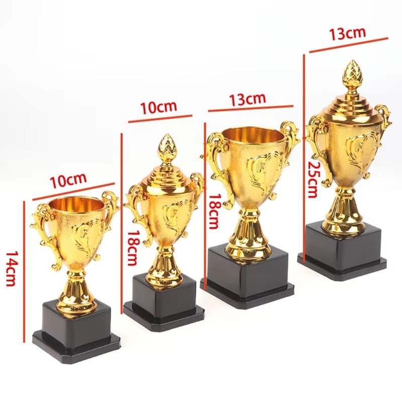 Gold Awards Trophy Plastic Model Dancing Competition Cup Small Prize For Children Winner Craft Souv 5