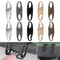 Portable Silver S-Shaped Zipper Lock Clip, Alloy Metal Carabiner, Mini Snap Hook for Luggage and Bags