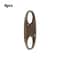 Portable Silver S-Shaped Zipper Lock Clip, Alloy Metal Carabiner, Mini Snap Hook for Luggage and Bags