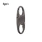 Portable Silver S-Shaped Zipper Lock Clip, Alloy Metal Carabiner, Mini Snap Hook for Luggage and Bags