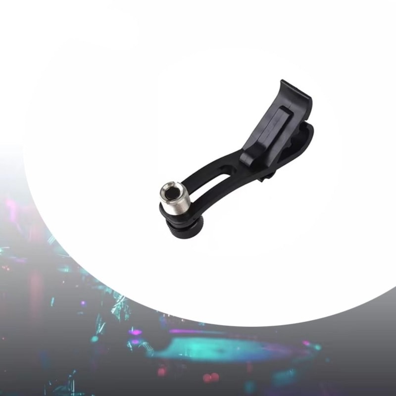 Shockproof Drum Microphone Clip Holder, Rim Mount Clamp Stand for Musical Instruments, Support