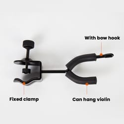 violin viola stand with bow hook, metal violin hanger, no punching music stand for stage